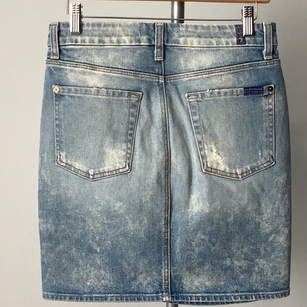 7 FOR ALL MANKIND Jean Skirt - Picture 4 of 5